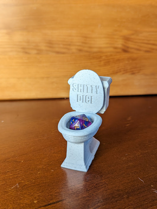 Dice Jail Toilet For Misbehaving Dice + Mystery D20